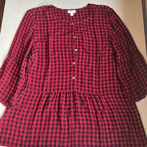 Woman’s  j.jill large red and black shirt